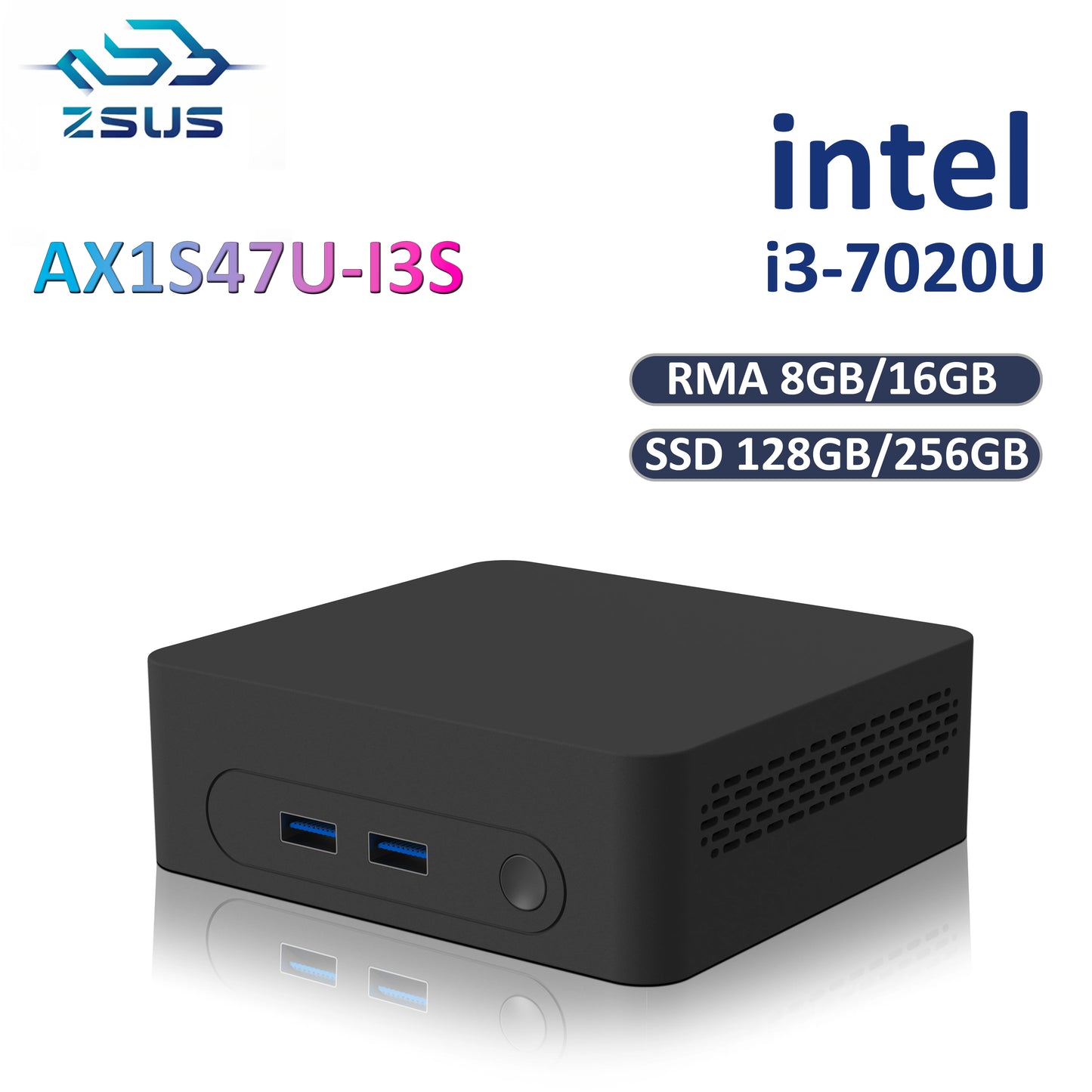 ZSUS i3 Mini PC Intel Celeron Desktop Gaming Computer 8GB 16GB 128GB 256GB DDR4 USB3.0 WIFI5 BT4.2