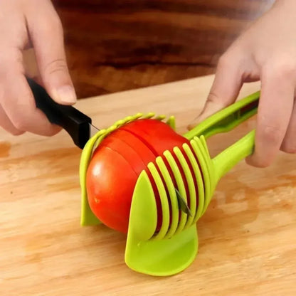 Kitchen Handheld Orange Lemon Slicer Tomato Stainless Steel  Cut Clip Fruit Slicer Onion Slicer KitchenItem Cutter Accessories