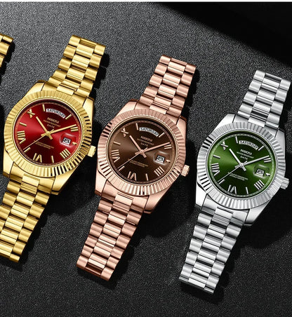 NIBOSI Luxury Men Quartz Watch Waterproof Date Luminous Wristwatch Sports Stainless Steel Men's Watches Male Clock Reloj Hombre