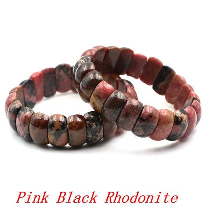 Natural Amethyst Gemstone Beads Bracelet Energy Stone Chakras Elastic Rope Healing Crystal Bangle Jewelry Woman Birthstone Gifts