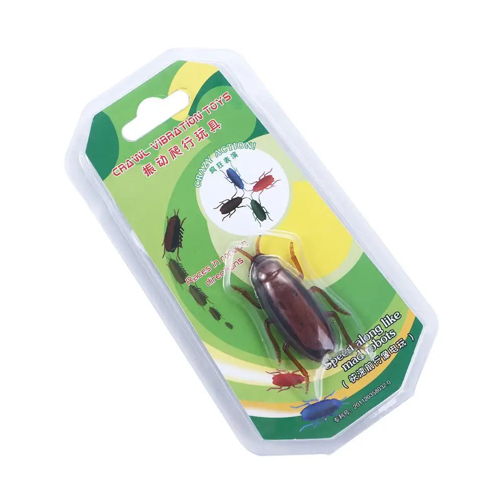 Electric Crawling Cockroach Toys Funny Simulation Fake Roach Prank Toys Trick Joke Toy Novelty Gadgets Scary Spoof Toy