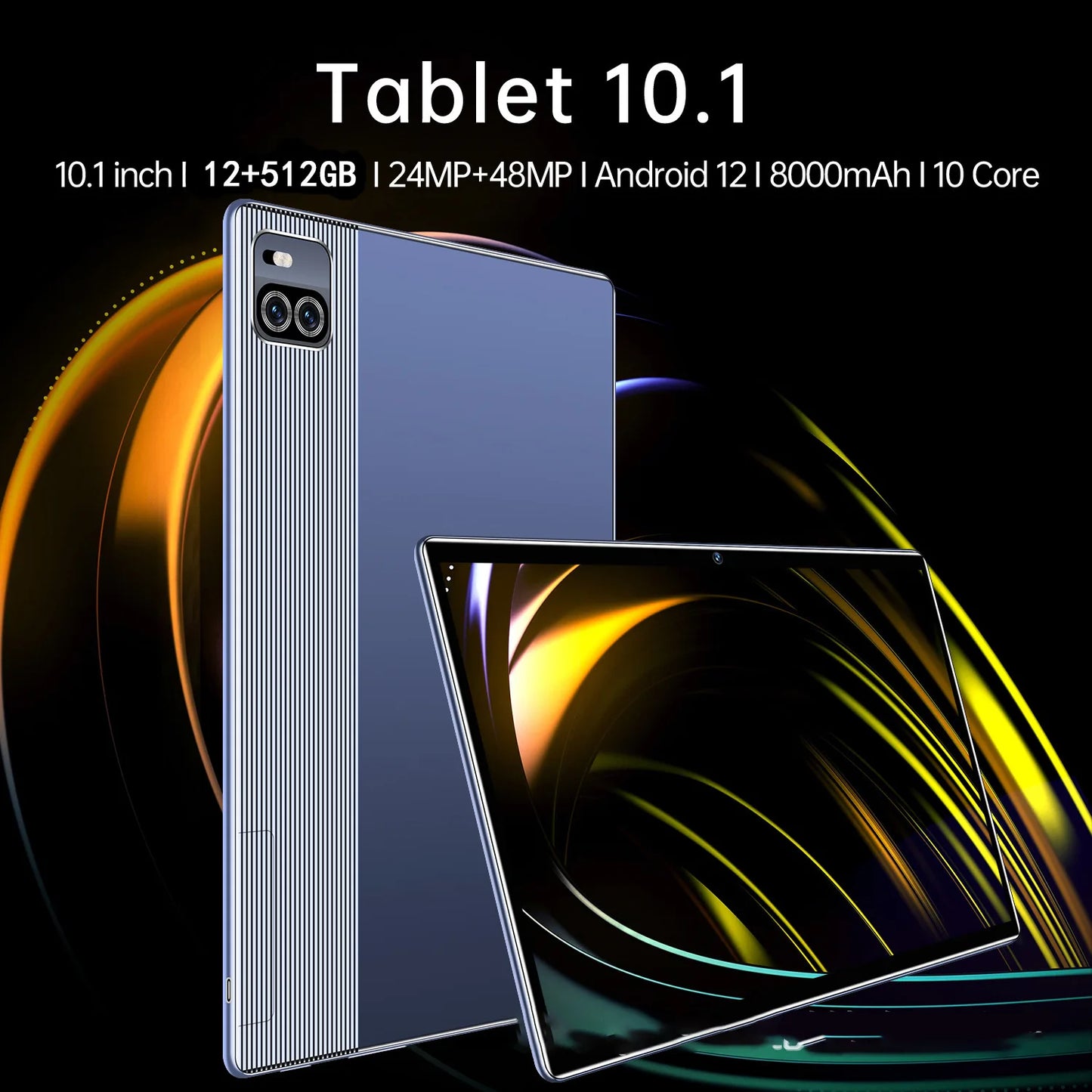 2025 New Google Tablet PC 10.1Inch 4G LTE 12GB RAM 512GB ROM Android 13Tablets Phone Call Dual GPS Bluetooth WiFi