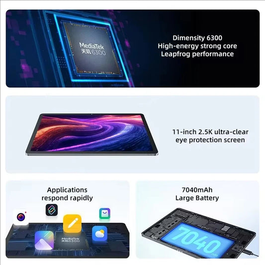 New Lenovo Xiaoxin Pad 11 (2025) AI Tablet w/ Dimensity 6300, 2.5K 11" 90Hz QHD+ Display & 7040mAh Battery, 128G 256G Android 15