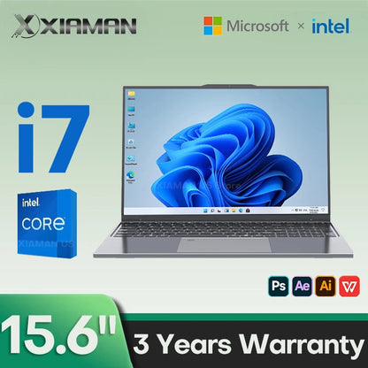 15.6 inch Laptop Computer Intel Core i7 6500U Windows 11 Pro 16GB DDR4 512GB 1TB SSD Portable Notebook PC Gamer Gaming Laptops