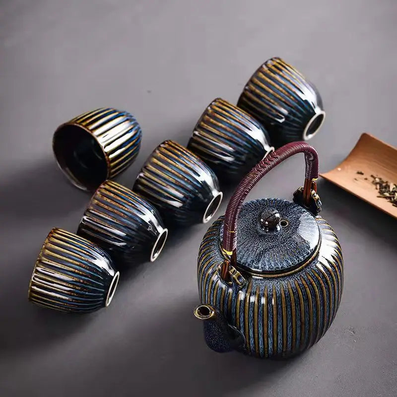 Puer Tea Pots 800ml Exquisite Chinese Ceramic Teapot Pot for Tea Cup Set Gaiwan Samovar Teapots Water Kettle Teeware Teware Mug