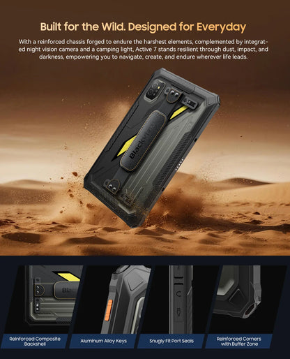 Blackview Active 7 RuggedTablet 11-inch  FHD+ Display Octa-core Android IP68&IP69K 10000mAh 45W Charger Outdoor Pad PC