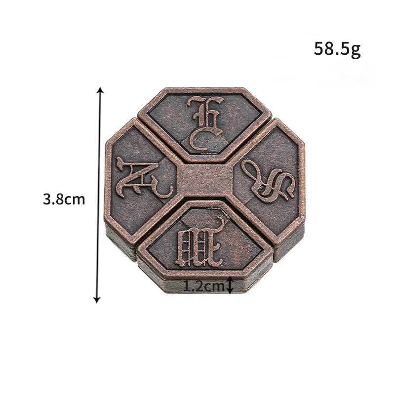 Classic IQ Metal Lock Puzzle – Brain Teaser Magic Baffling Game Toy for Kids & Adults