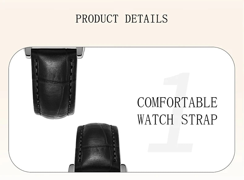 SANDA Luxury Tank Couple Watch Wear Resistant Leather Strap Square Dial Waterproof Sport Casual Women Men Quartz Watches Reloj