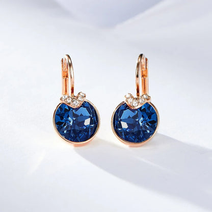 Fashion Small Bella Boucle D'oreille Femme made with Crystal from Austria for Women Wedding Party Jewelery Accessory Bijoux Gift