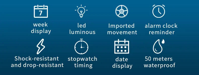 SMAEL 8049 Watch Sport LED Light Alarm Clock Dual Time Display WaterproofWeek Auto Date Wristwatches Quartz