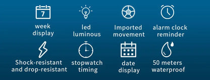 SMAEL 8049 Watch Sport LED Light Alarm Clock Dual Time Display WaterproofWeek Auto Date Wristwatches Quartz