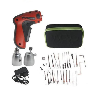 HOT KLOM Cordless Electric gun Drill Lock Tool Kit full Sets for Professional Locksmith For Door repair open