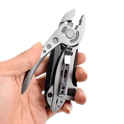 9 in 1 Multitool Keychain Plier - Accessories for Handyman,Adjustable Wrench,Screwdriver,Pliers,Knife,and More Compact,Portable