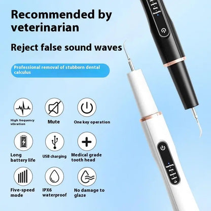 Dog Cat Grooming Smart Dental Ultrasonic Scaler Household Tooth Stone Remover Tooth CleanerTooth Oral Cleaning Tools