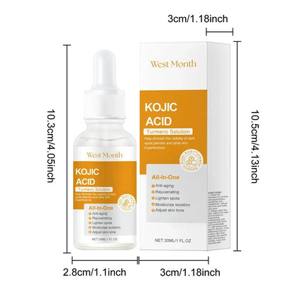 Kojic Acid Freckle Removing Whitening Essence Fade Pigmentation Melasma Dark Spots Corrector Repair Serum Korean Skin Care