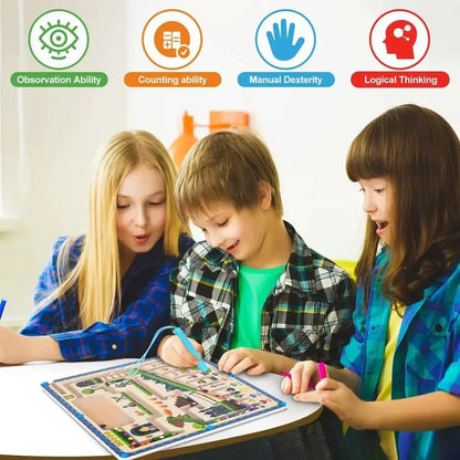 mushroom house digital maze Digital Maze Activities Matching Game Fine Motor Skill Learning