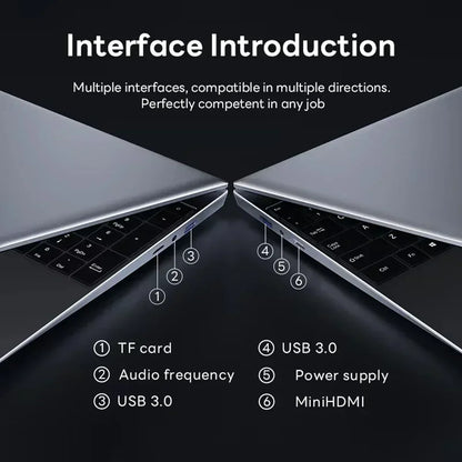New Learning Office Laptop Intel Core i7 8500Y 15.6-inch 4K HD Screen Windows 11 Pro 16GB RAM 1TB SSD  Portable Slim Laptop
