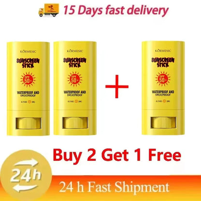 Sunscreen Cream Stick SPF 50+ UV Protective Anti Oxidant Sun Block Isolation Cream Lightweight Korea for All Skin Type Cosmetics