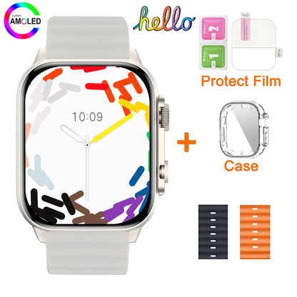2025 Hello Watch 3 Plus Ultra Upgrade SmartWatch Original 49mm AMOLED 4G ROM NFC GPT Compass Photo Album Local Music Men Watch