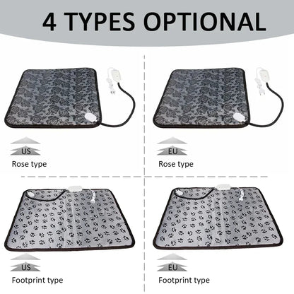 Winter Pet Heating Blanket Waterproof Wearable Wear Resistant Temperature Warm Cat Dog Mattress Indoor Heating Pad Pet Supplies