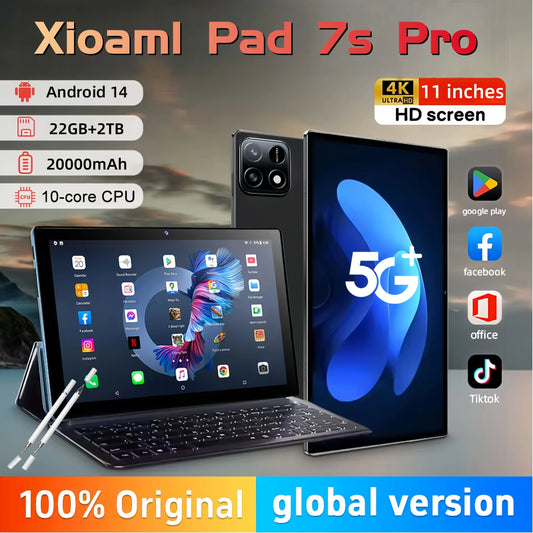 2025 NEW Original MI Pad 7 Pro Tablet 11inch Snapdrago 8gen2  HD 4K Android 14 22GB+2T 20000mAh 5G Dual SIM WiFi GPS Tablet PC