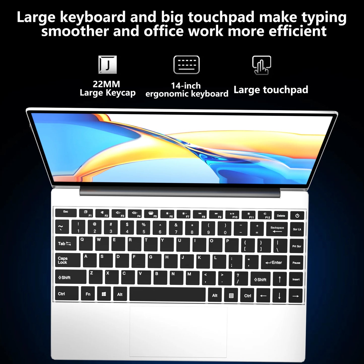 LENO 14.1" Ultra Slim Laptop – Intel N3700, 16GB RAM, 2TB SSD, Windows 11