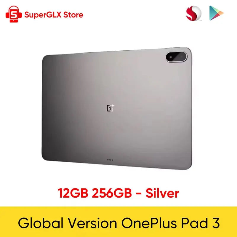 OnePlus Pad 3 Global – 13.2" 3.4K 144Hz, Snapdragon 8 Elite, 8 Speakers, Wi-Fi 7