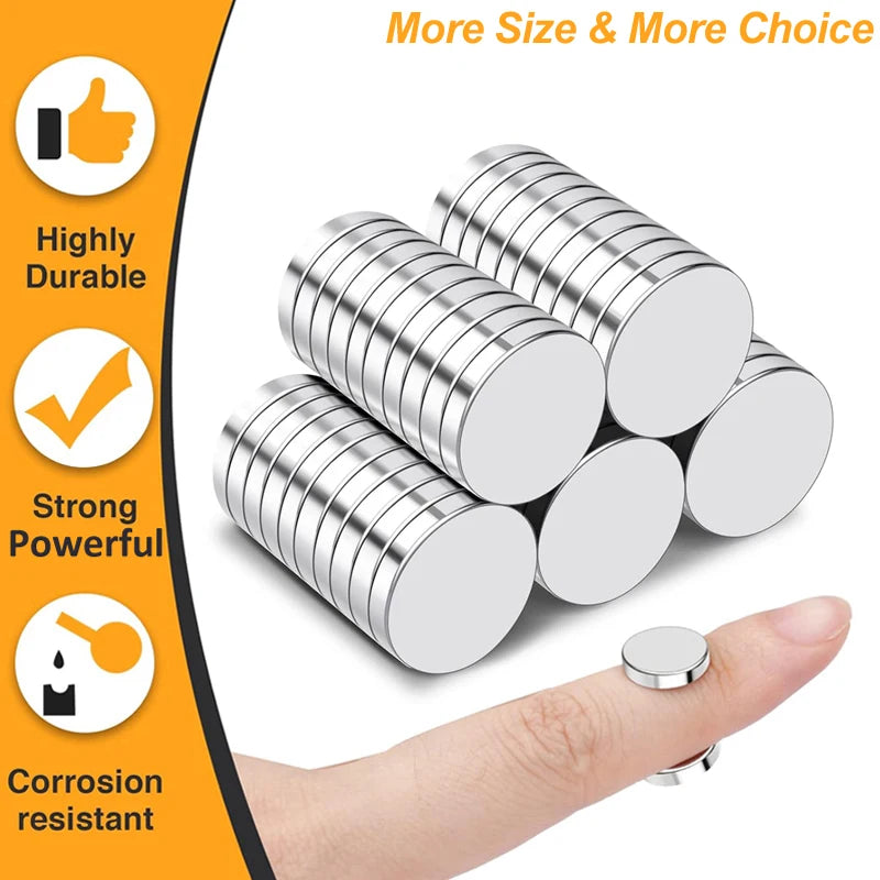 Super Powerful Magnets Strong Disc Magnets for Fridge DIY Decoration Scientific Craft 5x2 6x2 8x2 8x3 10x2 10x3 12x2 12x3 15x2