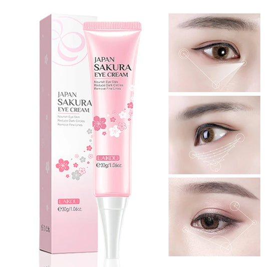 LAIKOU Sakura Eye Cream Anti Dark Circles Remove eye Bags Moisturizing Anti-aging Beauty Health Eyes Skin Care Cosmetics