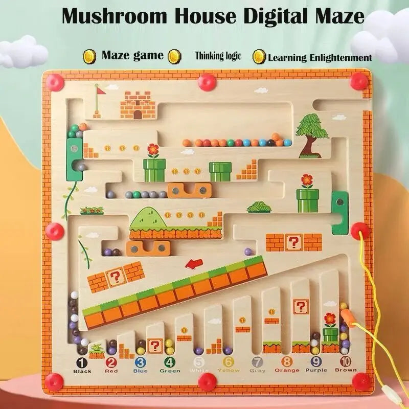 mushroom house digital maze Digital Maze Activities Matching Game Fine Motor Skill Learning