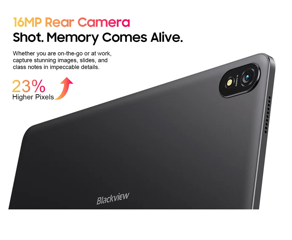 Blackview Tab 18 Tablet - 12" 2.4K FHD+ Display 8GB 256GB MTK Helio G99 8800mAh Pressure Sensitivity