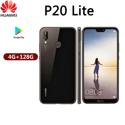 HUAWEI P20 Lite Smartphones Global Version Android For Google Play Store 24MP 5.84" 4+128GB Mobile phones 4G Network Cellphones