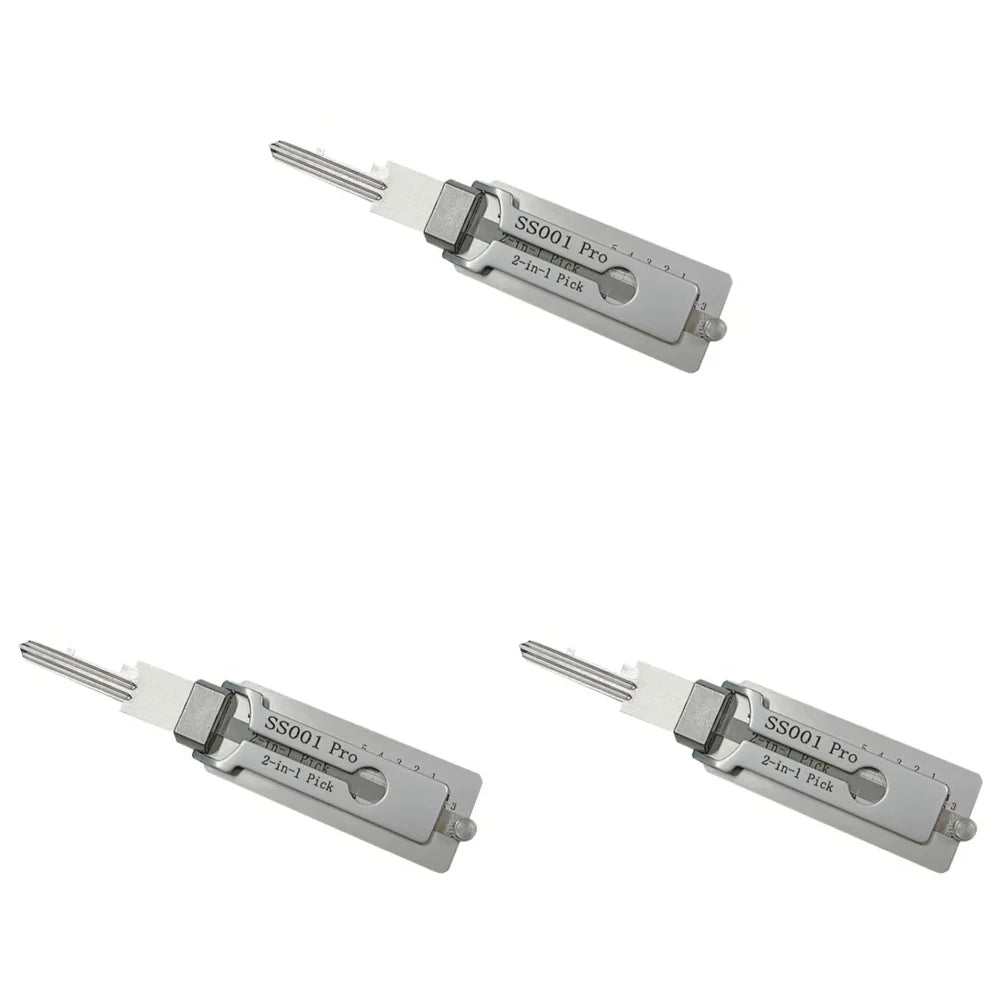 1-5PCS Keys Decoder Hook Tool O-ring Pickup Kit 2 In 1 Precision Hook & Pick Set Lock Decoder Stainless Steel Precision Tools