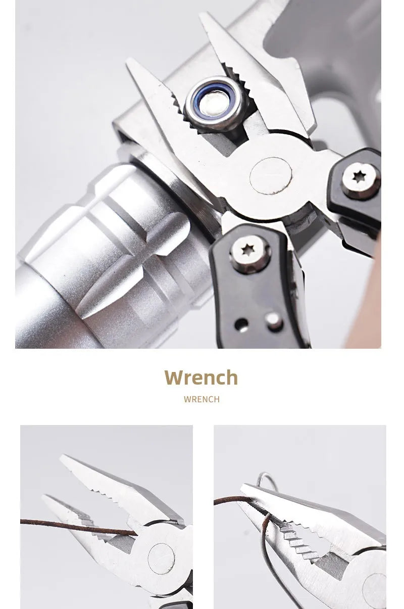 Folding Multi-tool Pocket Knife Pliers Mini Portable Fold Outdoor Hunting Survival Rescue Tactical Multipurpose Repair Tool