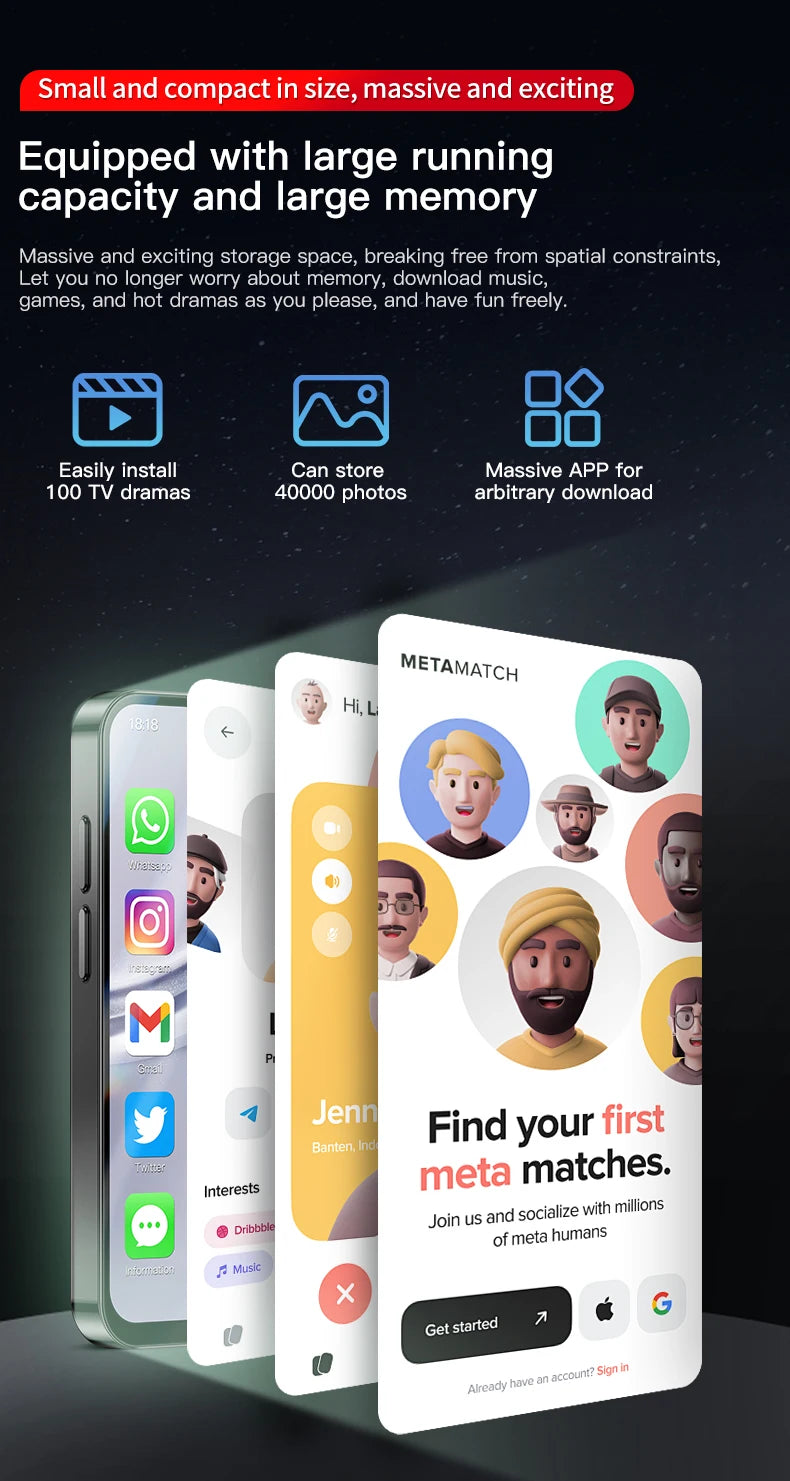 2025 NEW mini Android Smartphone 3.88" HD Display,4G LTE/3G WCDMA,4GB+128GB/2GB+16GB,2000mAh Battery Small Mobile Phone Unlocked