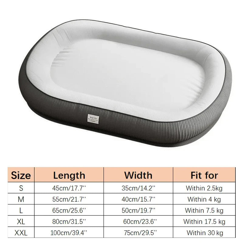 Dog & Cat Bed – Soft Cushion Blanket Basket for Small, Medium & Large Pets
