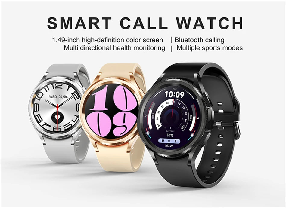 Watch 6 Classic Bluetooth Call Smart Watch Men GPS Outdoor Sports Fitness Model Health Heart Rate Monitor Smartwatch 2025 New