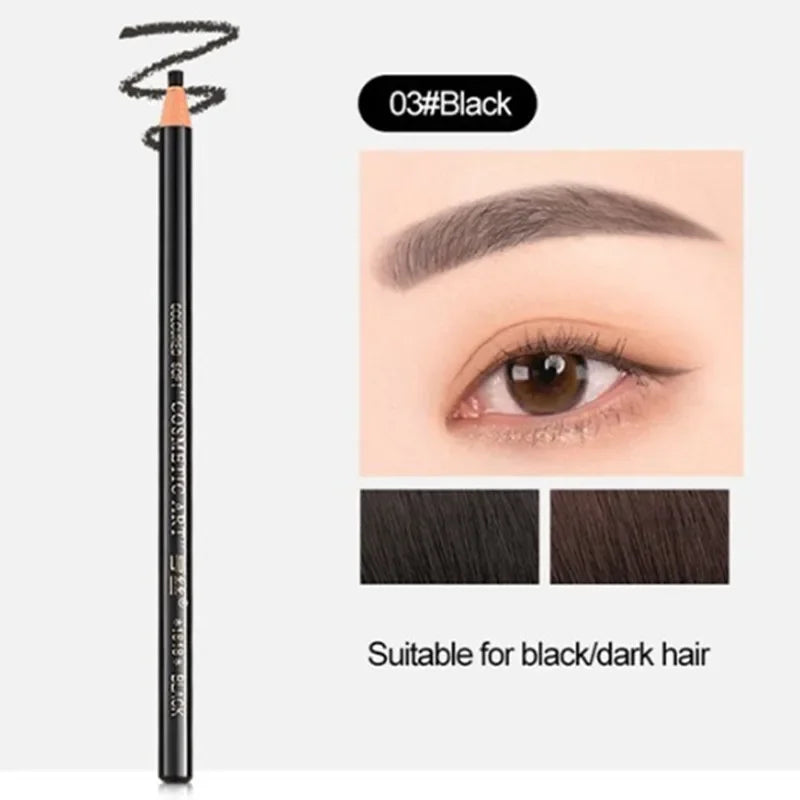 Eyebrow Pencil Waterproof Tattoo Pen Eyeliner Not Smudged Long Lasting Makeup Product Eyes Cosmetics with Pencil Sharpener