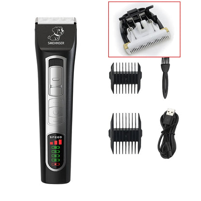Professional Dog Clippers High Power Dog Hair Cutter Low Noise Pet Trimmer Grooming Clippers with Guard Combs for Animals