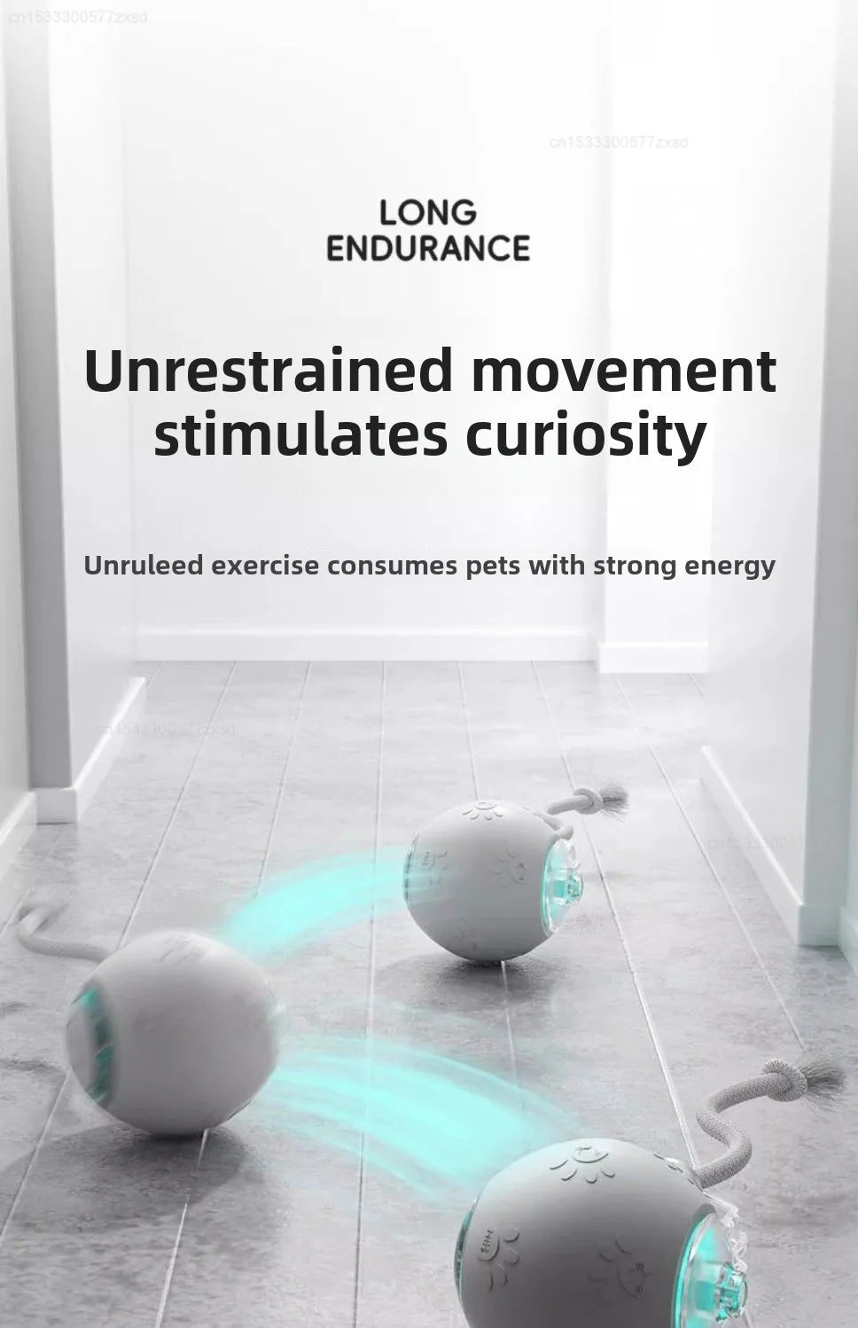 Xiaomi POPO Smart Automatic Cat Teasing Ball Indoor Pet Interactive Rolling Ball Electric Pet Ball Toy Simulated Tail For Cats