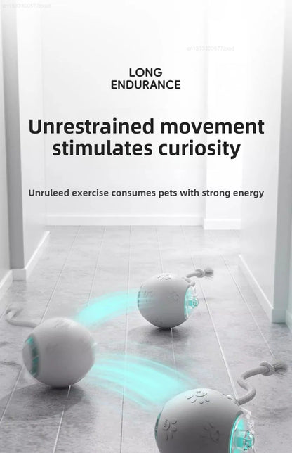 Xiaomi POPO Smart Automatic Cat Teasing Ball Indoor Pet Interactive Rolling Ball Electric Pet Ball Toy Simulated Tail For Cats