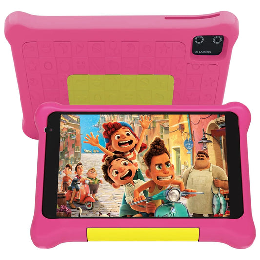 URAO Kids Tablet 7 Inch Android 13 Tablets Quad Core 5GB RAM 32GB ROM 2500mAh Dual Camera Bluetooth WiFi Parental Control PC Pad