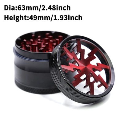 4 Layers Premium Zinc Alloy Herb Grinders for Smoking, Multifunctional Crusher,Grass Grinders,Tobacco Smoking Gadgets