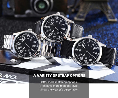 Aviation Inspired 42mm Pilot Collection Easy Reading Japanese Movement 24H Display