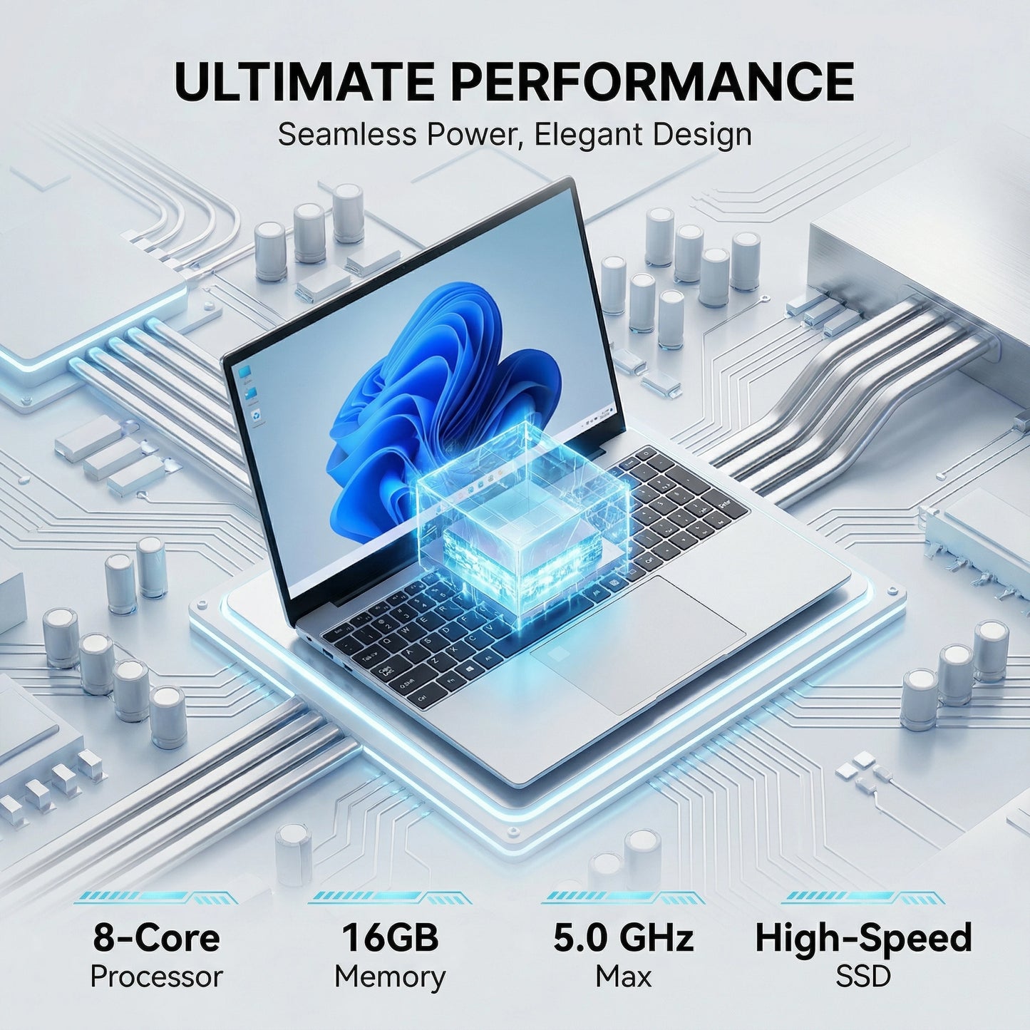 15.6" Gaming Laptop – Intel Core i9-9880H, 32GB RAM, 2TB SSD, Windows 11 Pro