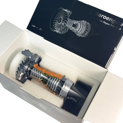 Turbojet Engine Model Kit Adjustable Speed Tail Flame Simulation for DIY Assembly and Science Projects