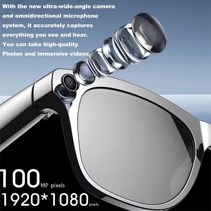 XIAOMI 4K HD AI Smart Glasses Chat 260Mah Battery Voice Assistant Control GPT 100MP Camera Bluetooth Call  Smart Glasses