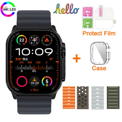 2025 Hello Watch 3 Plus Ultra Upgrade SmartWatch Original 49mm AMOLED 4G ROM NFC GPT Compass Photo Album Local Music Men Watch
