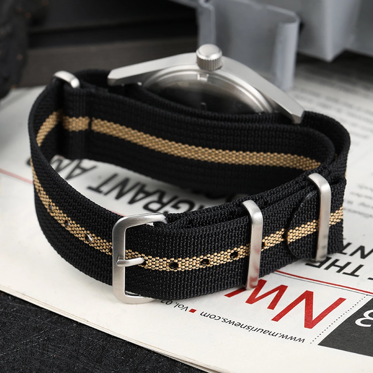 Militado ML05 38mm Vintage Watch VH31 Quartz Movement Field Watches Domed Sapphire Crystal With High Clear AR Coating Wristwatch