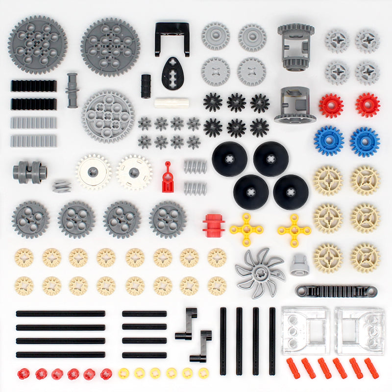 High-Tech Plastic Building Blocks Bricks Car Gear Link Liftarm Beam Cross Axle DIY Assembling MOC Bulk Technology Set Toys